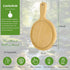 7" Mini Pine Wood Cutting Board with Handle, Small Serving board Wooden Round Pizza Peel Paddle for Homemade Baking Pizza Bread Cake Fruit Vegetab...