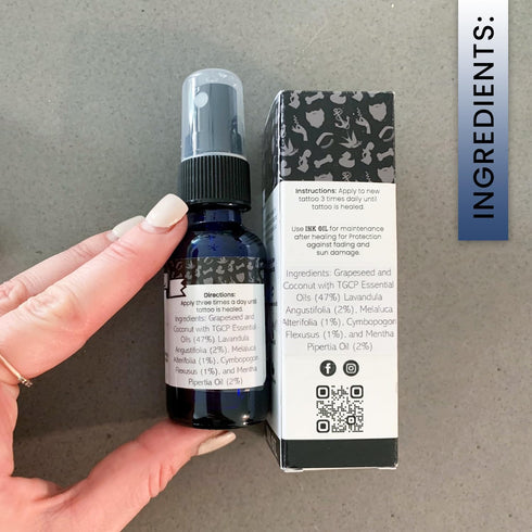 Tattoo Aftercare Oil | 1 oz | For New & Older Tattoos | Safe While Healing | Skincare Supplies...