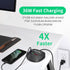 USB Charger Hub with Quick Charge 3.0 JACKYLED 4 USB Ports Portable Fast Charging Station for Multiple Devices Compatible with iPhone iPad Galaxy ...