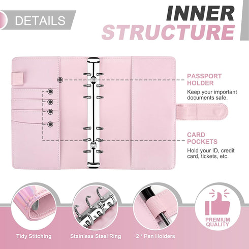 Onlyesh Budget Binder,Cash Envelopes for Budgeting,Money Organizer for Cash,28Pcs Budget Planner with Cash Envelopes(Shiny Pink)...