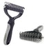 PETACARE® Pet Double Sided Brush. Friendly Undercoat Rake and Furever Brush for Dogs, Professional Pet Grooming Tool, Perfect for Dog and Cat Shed...