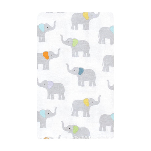 Hudson Baby Unisex Baby Flannel Burp Cloth 10pk, Teal Elephant, One Size...
