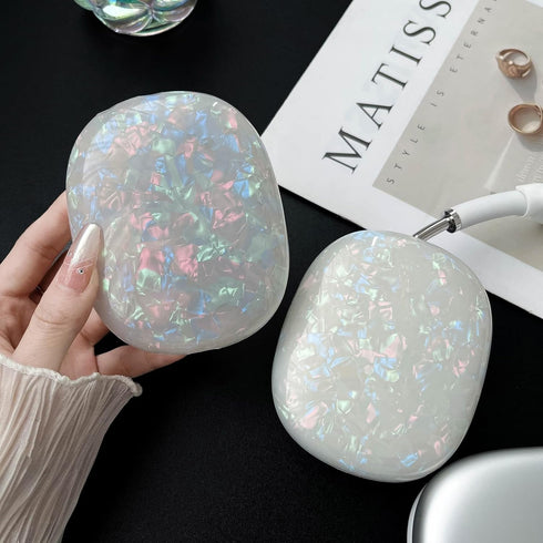 for Cute Glitter Airpods Max Case with Cleaner Kit, Anti-Scratch Shell Pattern Ear Pad Case Cover/Ear Cups Cover/Headband Cover for AirPods Max Co...