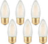 Frosted E26 LED Candle Light Bulbs 25W Equivalent- 2W Dimmable Chandelier E26 LED Bulb- 2700K Soft Warm- B11 Antique Candelabra Lightbulbs for Bed...