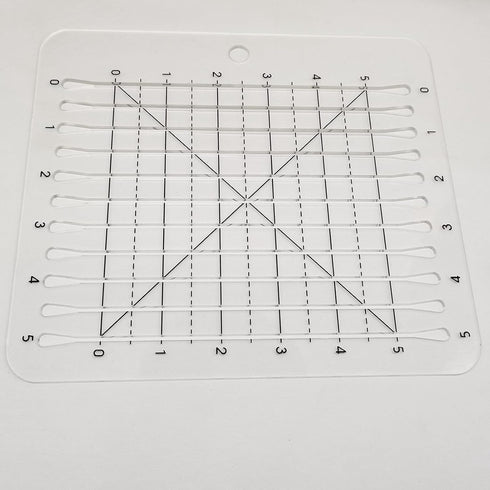 HONEYSEW Charming Shape Cut Ruler for Quilting (5"X5")...