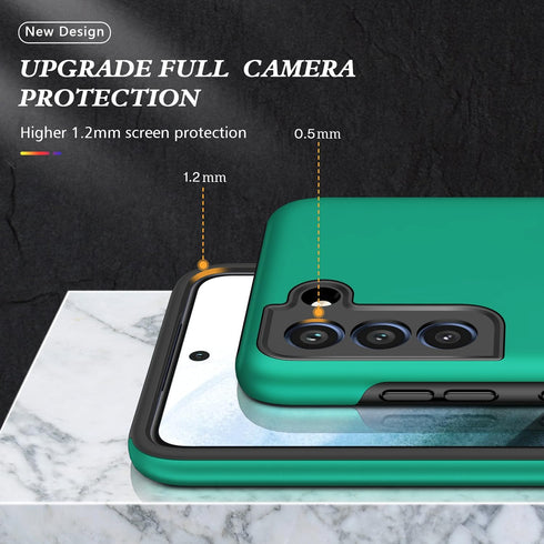 Galaxy S21 FE Case for Samsung S21 FE Case Military Grade Shockproof Built-in Ring Holder Kickstand Car Mount Armor Heavy Duty Protective Case for...