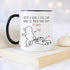 YouNique Designs 8 Year Anniversary Mug, 11 Ounces, Funny 8th Coffee Mug for Her and Him, Eighth Wedding Cup, (Black Handle), 1 Count (Pack of 1)...