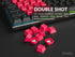 Rubberized Keycap Set | Double shot Translucent | ABS + TPR | OEM Profile for Mechanical Gaming Keyboard (Red, 23 Keys)...