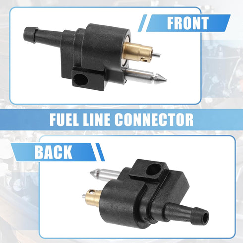 X AUTOHAUX 3pcs Marine Boat Engine Fuel Line Connector Fittings 6mm Female Male Fuel Pipe Joint Comp Fitting for Yamaha Outboard Motor Fuel Tank H...