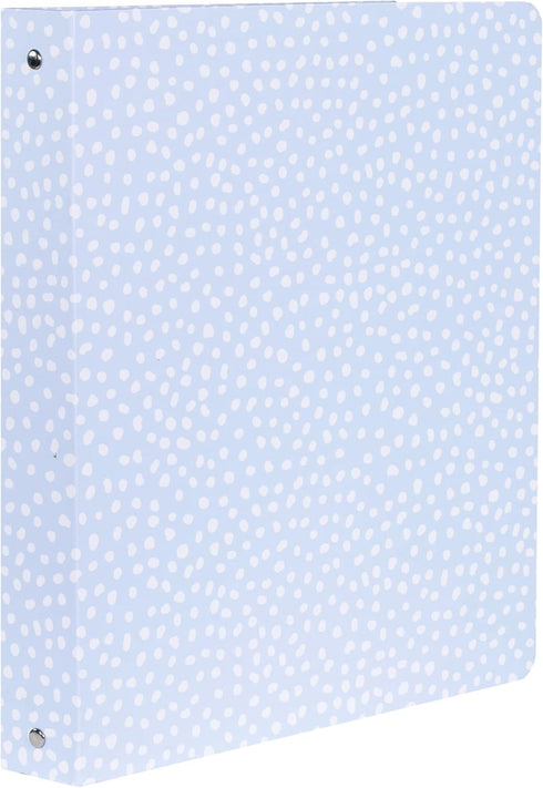 Steel Mill & Co Cute Decorative Hardcover 3 Ring Binder for Letter Size Paper, 1 Inch Round Rings, Binder Organizer for School/Office, Light Blue ...