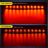 Nilight 2PCS 16Inch 11 LED Red Trailer Light Bar for Parking Stop Turn Signals Tail Brake DOT Compliant IP65 Waterproof Truck ID Marker...