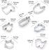 Baby Shower Series Cookie Cutters Set of 7 pcs, Stainless Steel Fondant Cutter Molds Baking DIY...