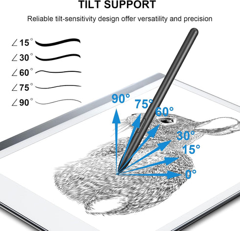 EMR Pen for Remarkable 2 Pen with 2 Nibs Replacement Set- Digital EMR Stylus Pens,4096 Pressure Level,Palm Rejection Compatible with reMarkable 2 ...
