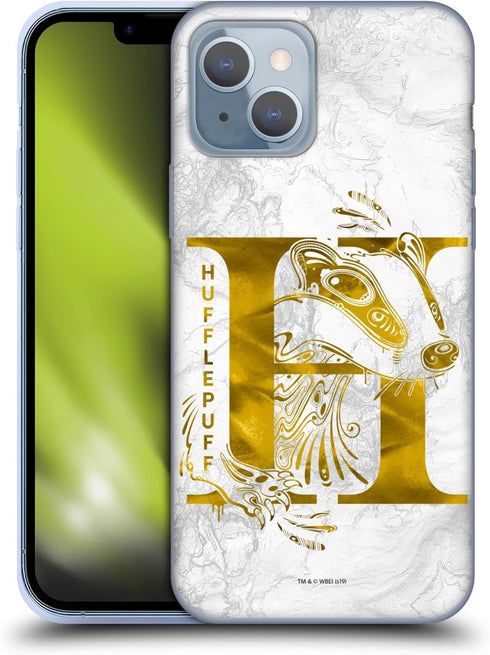 Head Case Designs Officially Licensed Harry Potter Hufflepuff Aguamenti Deathly Hallows IX Soft Gel Case Compatible with Apple iPhone 14...