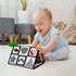 Dr.Rapeti Tummy Time Floor Mirror for Baby Infant Toddler Kids Black and White High Contrast baby toy with Teethers Floor Activity Toy Washable No...