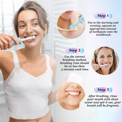 2Pcs Niacinamide Whitening Toothpaste, Nicotinamide Dazzle White Toothpaste, Fresh Breath Niacinamide Whitening Toothpaste,Remove Tooth Stains...