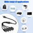 4 Outlet Power Cord, NEMA 5-15P to 5-15R 3 Prong 1 to 4 Y Splitter US AC Male and Female Power Cable SJT 16AWG Outlet Saver, 4 Way Extension Cord ...