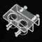 Pssopp Aquarium Water Pipe Clamp Acrylic Aquarium Pipe Clip Clamp Holder Transparent Fish Hose Fix Clip for Aquarium in Out Pipe Double Hole 20mm/...