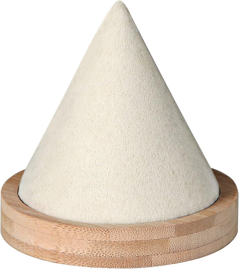 Bamboo Cone Bracelet Display Stand for Show Selling (Beige)...