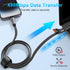 4 in 1 Multi Charging Cable, PD 60W Fast Charging USB C Multi Charger Cable, Zinc Alloy Flat Braided with Velco Strap Charging Cords for Multiple ...