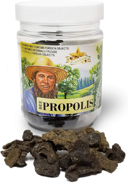 Goshen Amish Country Honey BEE Propolis Whole Chunks Raw 100% Natural Pure with Health Benefits | 2 Oz Plastic Jar...