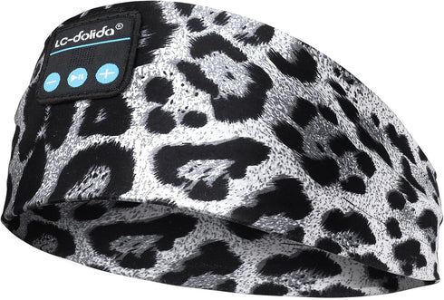 LC-dolida Sleep Headphones Bluetooth Headband, Cozy Wireless Headphones Headband, Sleep Mask with Bluetooth Thin HD Stereo Speakers Perfect for Si...