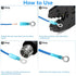 160 PCS Heat Shrink Ring Terminals (16-14 AWG), Insulated Blue Ring Terminals, 1/4'' Eyelet Wire Connectors, Insulated Electrical Connectors, Mari...