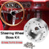 RULLINE 1" Steering Wheel Hub Adapter Conversion Spacer 6 Hole to 3 Hole Steering Wheel Adapter Grant Adapter Boss Kit Silver...