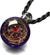 Jovivi Unique Design Glass Universe Ball Necklace Galaxy Planet Pendant Nebula Ribbon Vortex Cosmos Series...