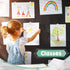 Adhesive Plastic Sticky Clips White Clips Reusable Removable Sticky Clips Small Poster Clips Wall Clips Hanging Bulletin Board Clips for Teachers ...