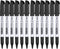 Fine Tip Dry Erase Markers - 12 Pack Black Whiteboard Erasable Markers Bulk for Kids Adults, Ideal for Classroom School Office Home Use on White B...