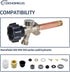 630-7755 Wall Hydrant Repair Kit Compatible with Mansfield 300 400 500 Series Wall Hydrants....