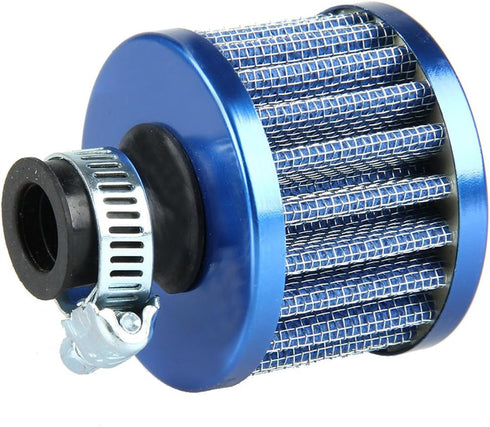 ESUPPORT Universal 12mm Mini Blue Cone Cold Air Intake Filter Turbo Vent Breather Car...
