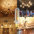 Leools T10 Led Bulb,Dimmable 6W Led Tubular Bulbs,E26 LED Edison Bulb, 60 Watt Incandescent Bulb Equivalent,Warm White 2700K, Clear Glass, E27 Lam...