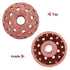 2PCS Tungsten Steel Grinding Head, Tire Buffing Wheel, 70 Coarse Grit Buffing Wheel for Tire Repair?9mm/0.35in Linking Rod Thread?...