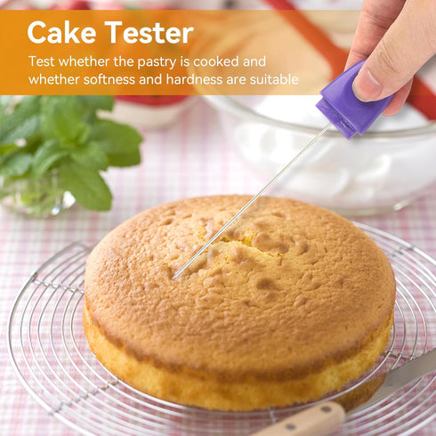Cake Tester Needle, Reusbale Stainless Steel Cake Testing Probe Stick Cake Skewer Baking Tools for Cake Cupcake, Bread, Biscuit, Muffin, Pancake...