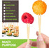 200 Bamboo Appetizer Forks, 3.5" Disposable Bamboo Fork for Charcuterie, Mini Forks for Appetizers, Cocktail Forks for Weddings, Small Appetizer P...