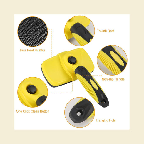 Undercoat Pet Grooming Deshedding Tool Cleaning Brush Regular for Dog or Cat (Pack of 1)...