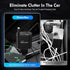 Retractable Car Charger,66W 4 in 1 Super Fast Charge Car Phone Charger,Retractable Cables (31.5 inch) and 2 USB Ports Car Charger Adapter for iPho...