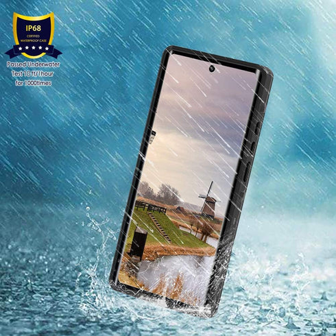 Compatible with Note 20 Ultra Waterproof Case, IP68 Underwater Dirtproof Shockproof Built in Screen Protector Full Body Protective Cover for Samsu...