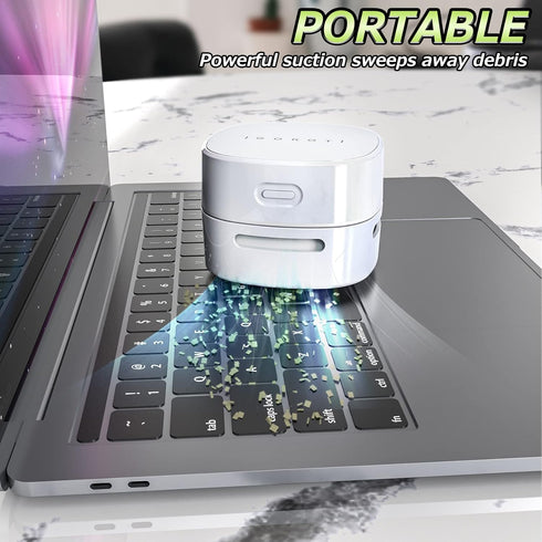 IGOKOTI Desk Vacuum, Mini Desktop Vacuum Cleaner with USB Charging Crumb Vacuum Cleaner Energy Saving, 13500 RPM Portable Desktop Sweeper Handheld...
