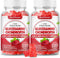 Glucosamine Chondroitin Gummies Sugar Free, Extra Strength Glucosamine Chondroitin Supplement for Natural Joint Support, Raspberry Flavored 120 Co...