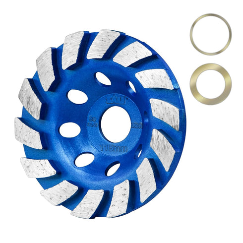SALI Diamond Concrete Grinding Wheel 4 1/2 inch for Polishing and Cleaning Stone Concrete Surface, Cement, Marble, Rock, Granite, and Thinset Remo...