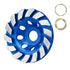 SALI Diamond Concrete Grinding Wheel 4 1/2 inch for Polishing and Cleaning Stone Concrete Surface, Cement, Marble, Rock, Granite, and Thinset Remo...