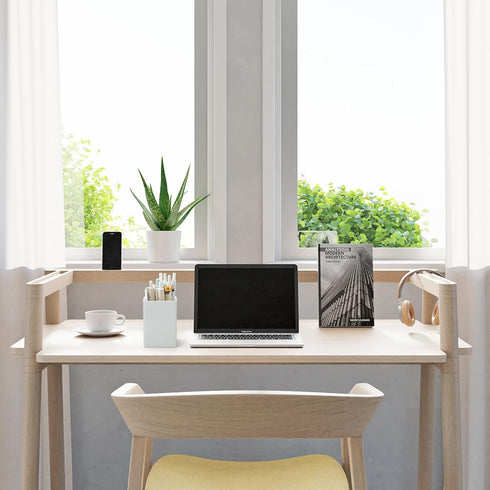Pen Holder for Desk,Nordic Elegance Square Silicone Pencil Holder Soft Minimalist Desk Pen Cup Stand Waterproof Multifunctional Office Supplies fo...