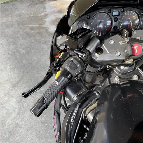 2Pcs 7/8''22mm Motorcycle Handlebar Grips Handle Grips Compatible with GSXR GSX-R 125 150 600 750 1000-Black...