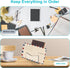 Acrylic Mail Sorter , Smile Mail Holder File Organizer Letter Sorter Holder for Desk or Wall (1PC, Clear)...