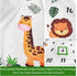 Baby Monthly Milestone Blanket Boy - Jungle Animals Neutral Newborn Month Blanket for Boy & Girl Personalized Shower Gift Safari Nursery Decor Pho...