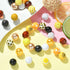 Stiesy 50 Pcs Sunflower Theme Chunky Bubblegum Beads Gumball Rhinestone Jumbo Plastic Beads Extender Chains Beading Wire for Crafts Jewelry Making...