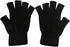 2 Pair Half Finger Gloves Winter Knit Touchscreen Warm Stretchy Mittens Fingerless Gloves in Common Size for Men and Women,black...